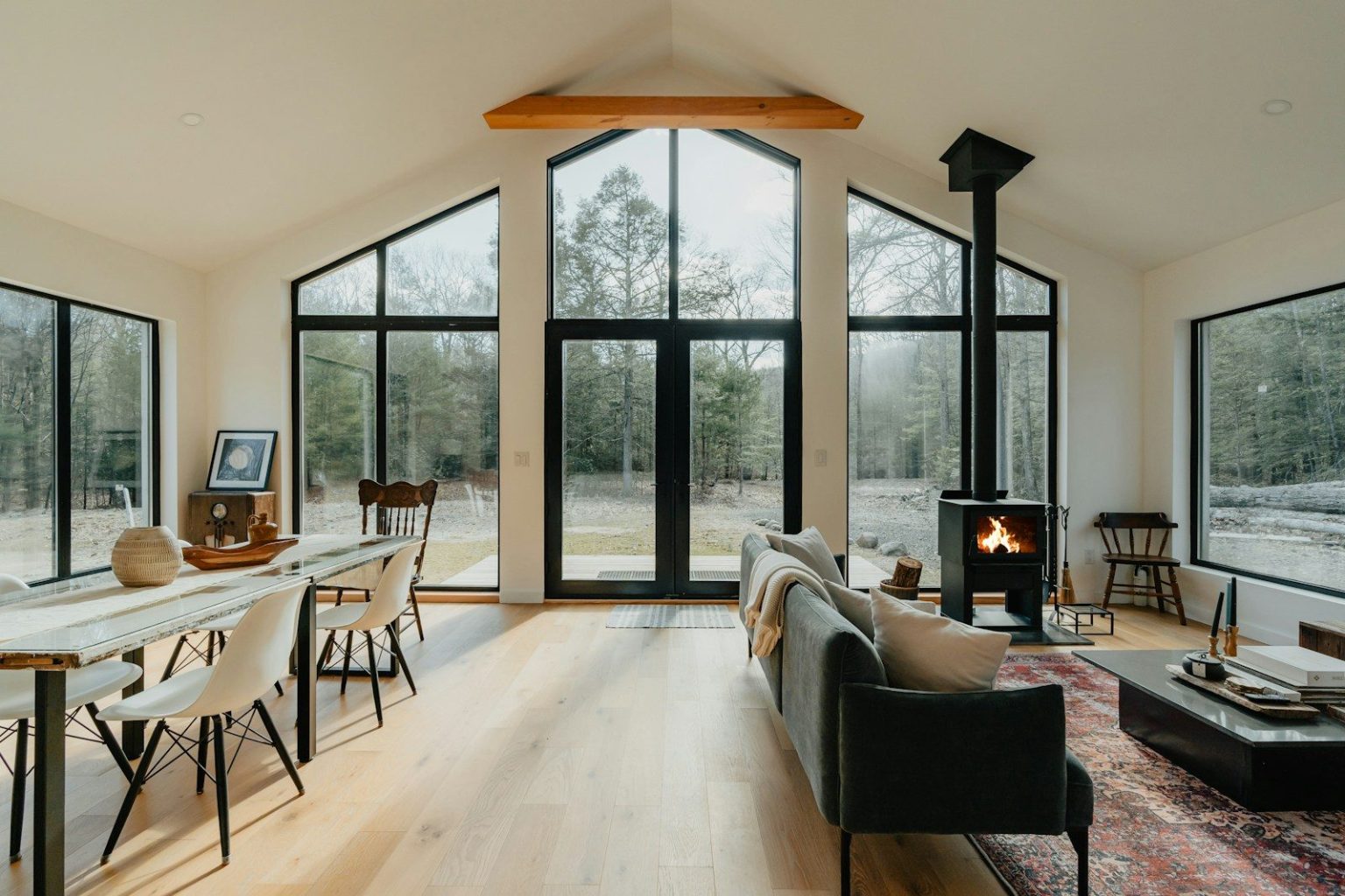 Photo by Clay Banks a living room filled with furniture and a fire place